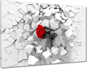 Vászonkép 90x60 Rózsa ajándék Valentin napra