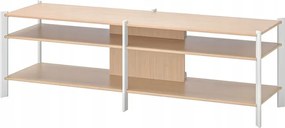 Ikea Jattesta Tv szekrény fehér/bambusz 160x40x49