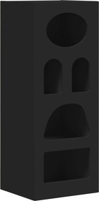 vidaXL Széf Fekete 40 x 35 x 100,5 cm Faanyag