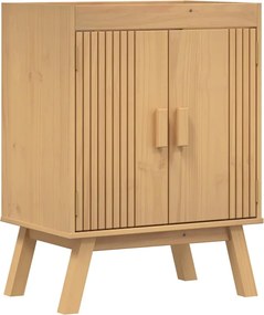 vidaXL Alsó Szekrény ajtóval Olden Barna 60 x 40 x 80 cm Tömör fenyőfa