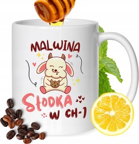 Bögre Malvina Barátnőknek Ajándék Nyomtatott Fehér 330ml