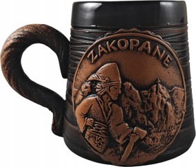 Kerámia Bögre Kb. 200 ml barna hegyikristály