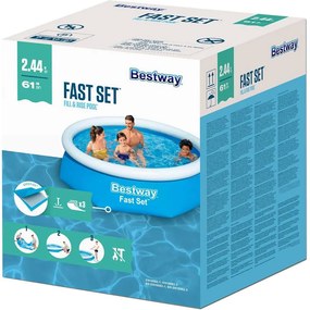 Bestway Fast Set felfújható kerek medence 244 x 61 cm