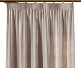 Velvi szalagfüggöny 140x230 meleg világos szürke