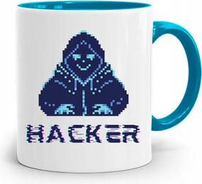 Kék Programozó Bögre Hacker Ajándék fényképes nyomtatással