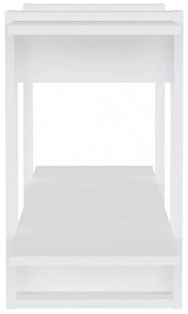 fehér szerelt fa könyvszekrény 100 x 30 x 51 cm