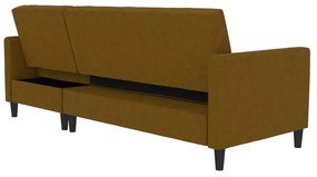 Sárga kinyitható sarokkanapé Celine – Støraa