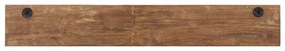 tömör újrahasznosított fa fogas 5 akasztóval 100 x 2,5 x 15 cm