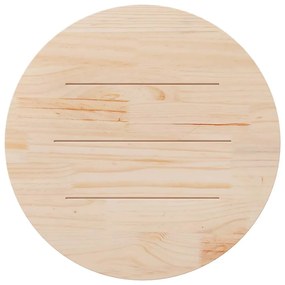 fehér tömör fenyőfa kerek asztallap Ø80 x 3 cm