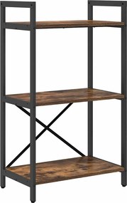 vidaXL Könyvespolc Füstölt tölgy 56 x 34 x 96 cm Faanyag