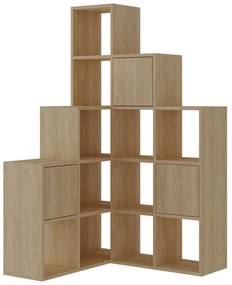 könyvespolc Paleo - Sapphire, Oak