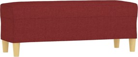 vidaXL bordó szövet pad 100 x 35 x 41 cm