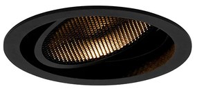 Okos, süllyesztett spotlámpa fekete, állítható, Wifi GU10 111mm-rel - Coop 111 Honey