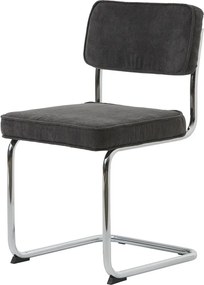 Szürke kordbársony étkezőszék Rupert – Unique Furniture