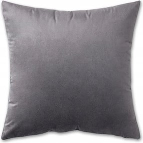 Dekoratív Párnahuzat Sötétszürke 40X40 CM Velúr