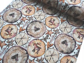 Mg Tk függöny asztalterítő Karácsonyi Nyomtatás K006 Új