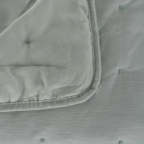 Szürkészöld steppelt ágytakaró 180x260 cm – Ixia