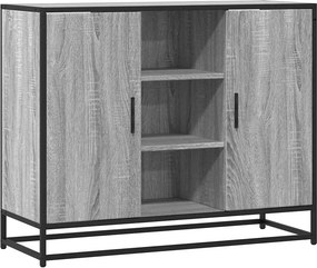 vidaXL szürke sonoma színű szerelt fa tálalószekrény 92 x 35 x 76 cm