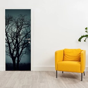 Fotótapéta ajtóra - Fa a napfogyatkozásban (95x205cm)