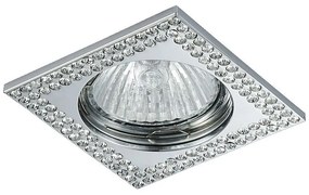 PREZENT 71077 Crystals Kristály Spot Lámpa Króm, Átlátszó GU10 IP20