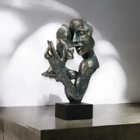 Asztali dekoráció 31,5x9,5x19 cm gyanta/patina