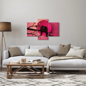 Kép - Szerelmes madarak (90x60 cm)