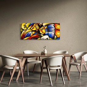 Kép - olajfestmény, szerelmesek (120x50 cm)