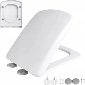 2 WC-ülőke WC-ülőke fedél Szabadonálló Téglalap Alakú 35X45 CM