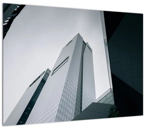 Kép - Felhőkarcoló (üvegen) (70x50 cm)
