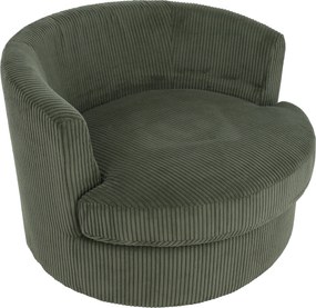Relaxációs forgófotel, sötétzöld, SALTER
