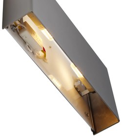 Modern fali lámpa gunmetal színben, 2-lámpás - Otan