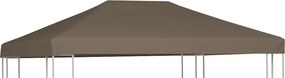 vidaXL tópszínű pavilon tetőponyva 310 g/m² 3 x 4 m