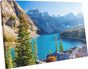 Vászonkép hegyek tó modern falra 70x50