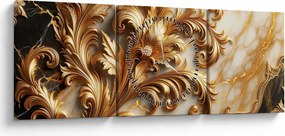 Kép - Márvány arannyal (órával) (90x30 cm)