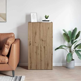 Irodai szekrény ajtóval kézműves tölgy 60 x 32 x 115 cm Faanyag
