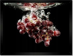 Poszterek keretben 40x30 Sötét szőlő a vízben