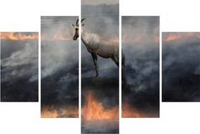 Zerge a tűzben képe (150x105 cm)