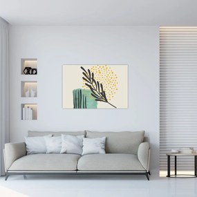 Kép - Absztrakt lapok N⁰3 (90x60 cm)