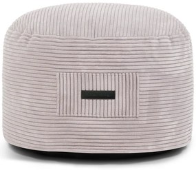 Világosszürke kordbársony puff Om 60 – SLOWDOWN