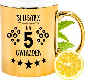 Prémium Arany Csillogó Bögre Lakatosnak Ajándék Nyomtatott Fotó