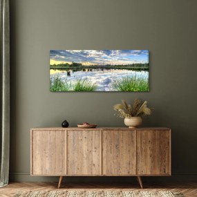 A tó és a nád képe (120x50 cm)