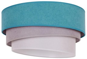 Duolla - Mennyezeti lámpa TRIO 1xE27/15W/230V á. 45 cm türkiz/szürke/fehér