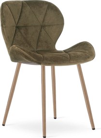 Étkezőszék MANGO VELVET, barna
