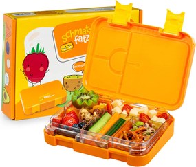 Klarstein Schmatzfatz junior, tízórais doboz, 6 rekesz, 21,3 x 15 x 4,5 cm