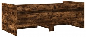 füstös tölgy kanapéágy fiókkal matrac nélkül 75x190 cm