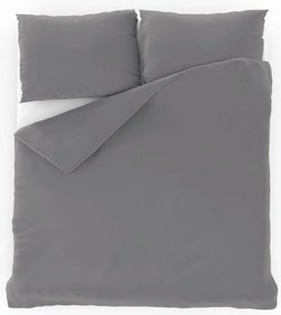 Kvalitex pamut ágynemű, világosszürke, 140 x 200 cm, 70 x 90 cm, 140 x 200 cm, 70 x 90 cm