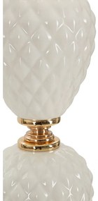 Fehér asztali lámpa textil búrával (magasság 57 cm) Torre – Mauro Ferretti