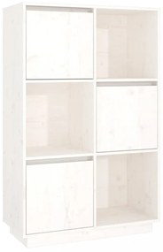 fehér tömör fenyőfa magasszekrény 74x35x117 cm