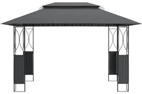 antracitszürke acél pavilon tetővel 400 x 300 x 270 m