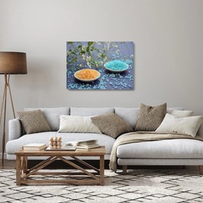 Színes tengeri só képe (üvegen) (70x50 cm)